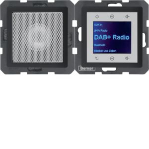 Berker 29806086 Radio Touch mit Lautsprecher DAB+, Q.x, anthrazit samt