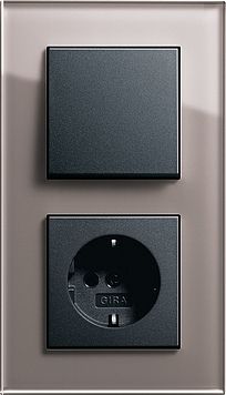 Gira 0213122 Abdeckrahmen 3-fach, Esprit Glas