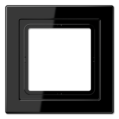 Jung LSD981SW Rahmen 1-fach, senkrechte und waagerechte Montage, Duroplast, LS-DESIGN, schwarz