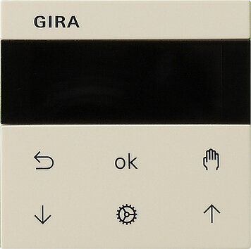 Gira 536601 S3000 Jalousie- und Schaltuhr Display, System 55, cremeweiß glänzend