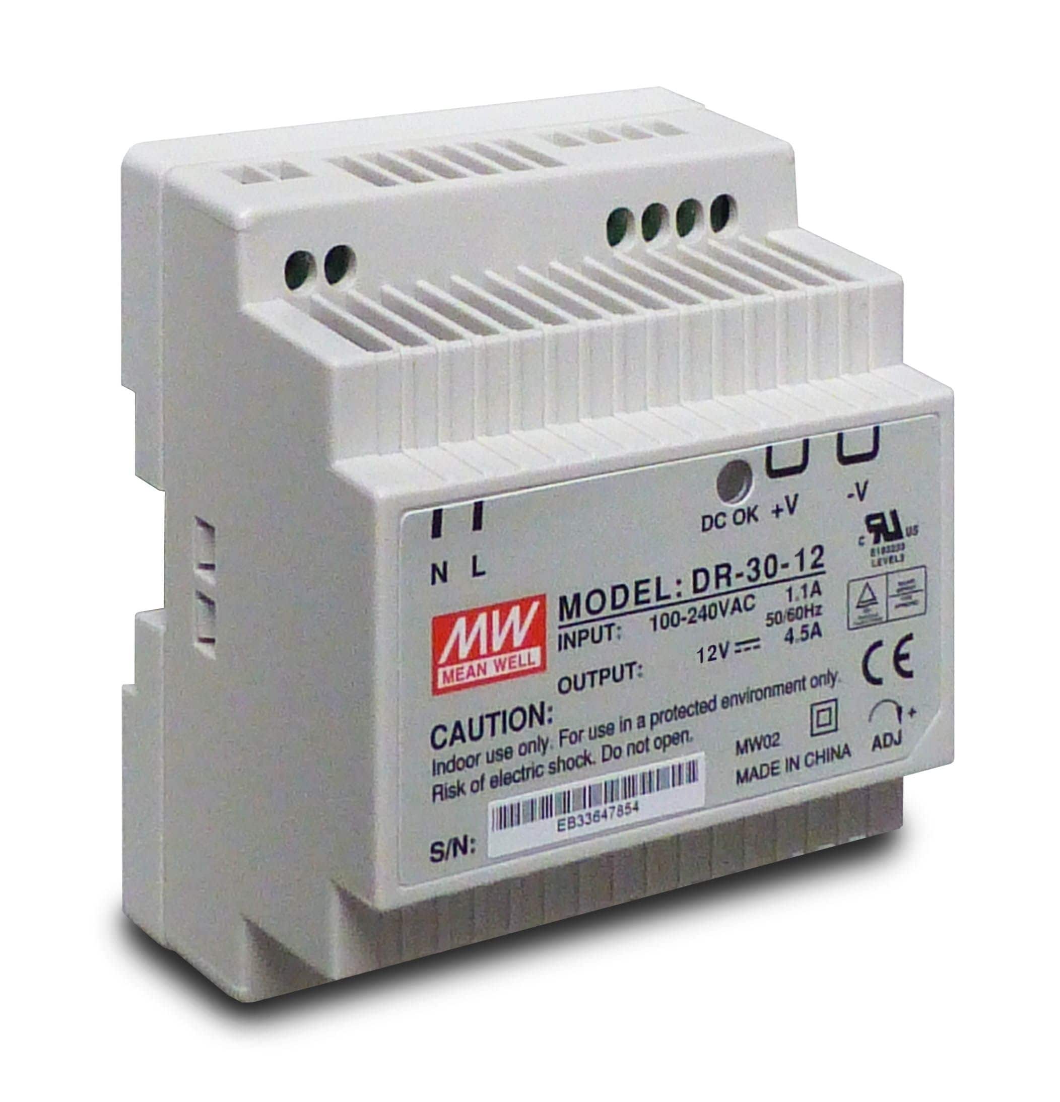 Lunos 040096 Netzteil groß 5/NT100 für Universalsteuerung 5/UNI, 100W, 230VAC,12VDC SELV, Hutschienenmontage