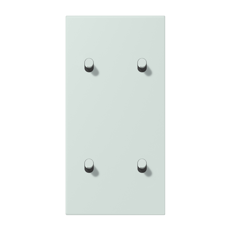 Jung LC12-25R0215 Abdeckung mit Kipphebel "Zylinder", 2 x 2 Kipphebel, senkrecht, céruléen pale