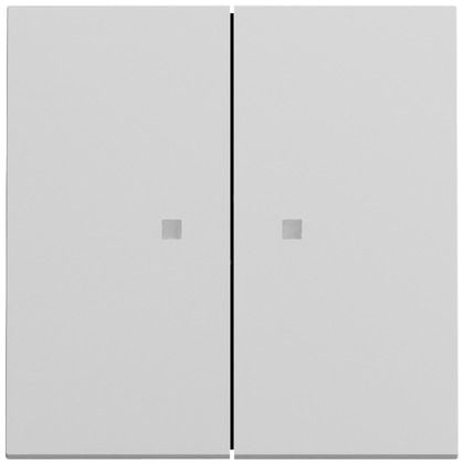 Gira 363176 Wippe 2-fach mit Kontrollfenster, System 70, grau matt (lackiert)