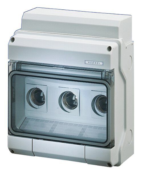 Hensel KV9325 Sicherungsgehäuse, IP65, 3x25 A