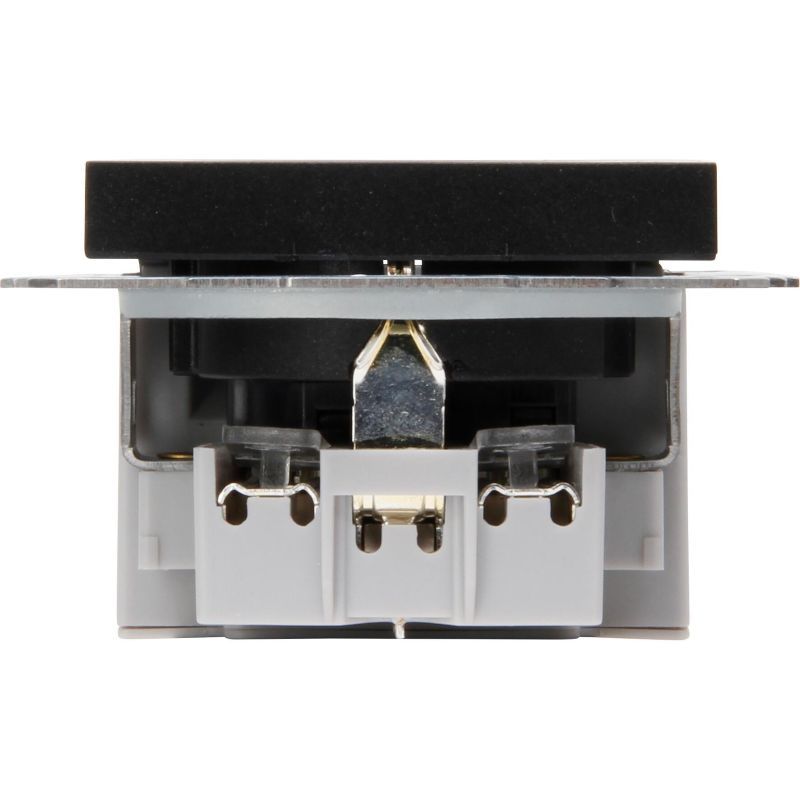 Kopp 297250007 HK07 - Unterputz-Schutzkontakt Steckdose mit USB-A und USB-C Ladebuchse, schwarz matt