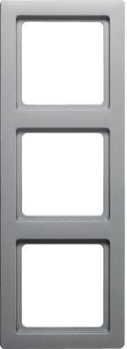 Berker 10136084 Rahmen 3-fach, Q.1, aluminium samt
