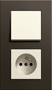 Gira 0211127 Abdeckrahmen 1-fach, Gira Esprit, Aluminium Braun (eloxiert)