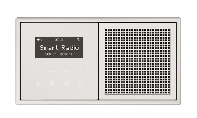 Jung DABLSBTWW Smart Radio DAB+ Bluetooth®, Serie LS, alpinweiß