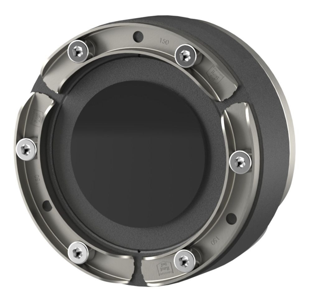 Hauff 3030300062 Standard-Ringraumdichtung für Rohre mit U-Profil-Pressplatten mit gestufter Supersegmentringtechnologie HSD150 SSG 1x75/90/110 b40 A2/EPDM