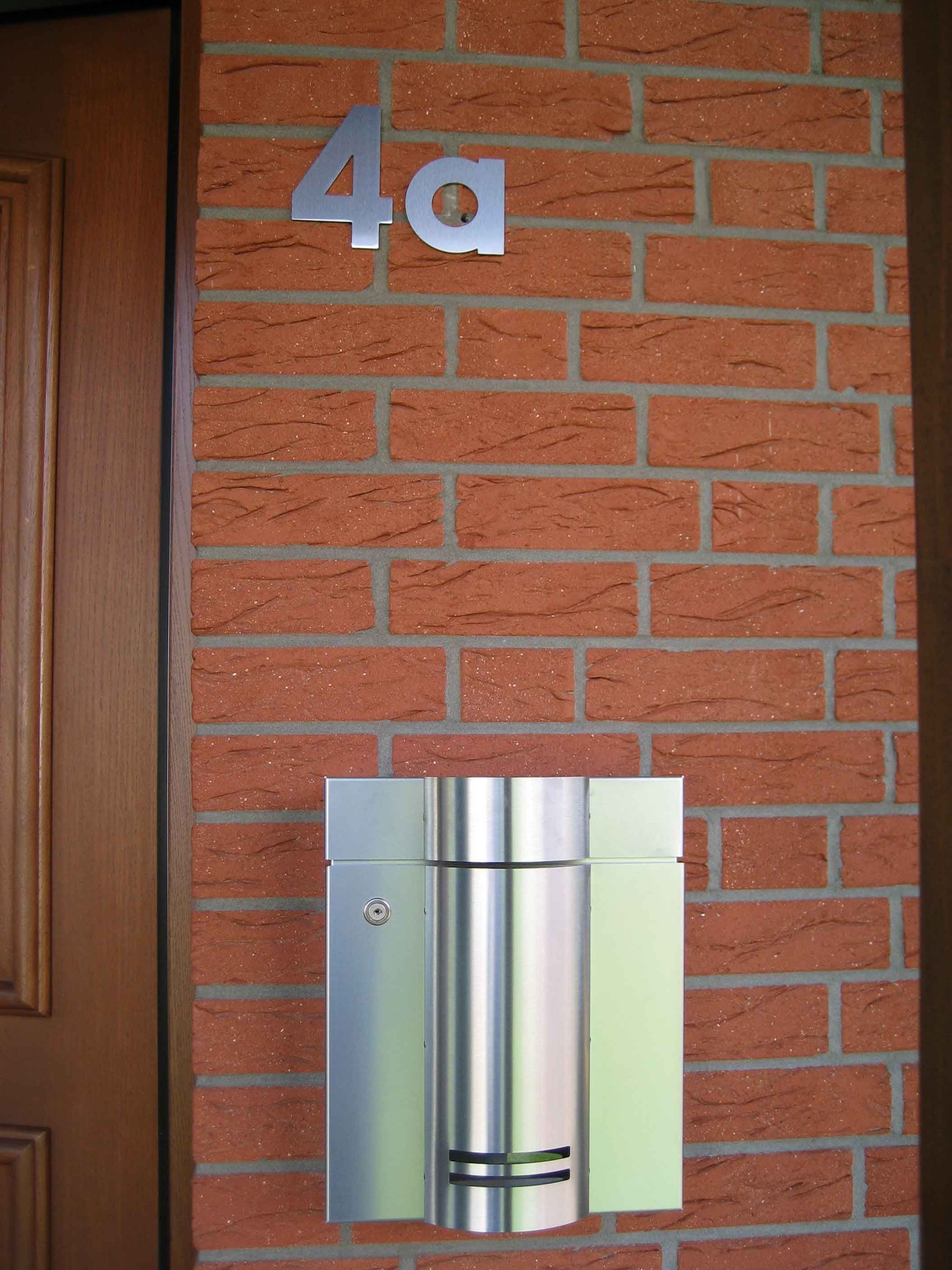 Albert 690924 Edelstahl-Hausnummer "4"