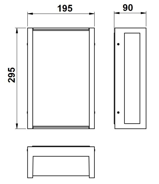 Albert 626400 Hausnummern-Wandleuchte, LED 10W, anthrazit