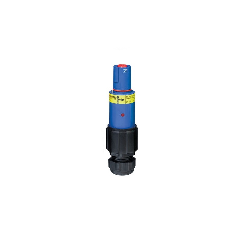 Walther Electric 3F9106BL120S Steckverbinder Powerlock Line Drain, 500 A, Schraubanschluss, 120 mm², blau