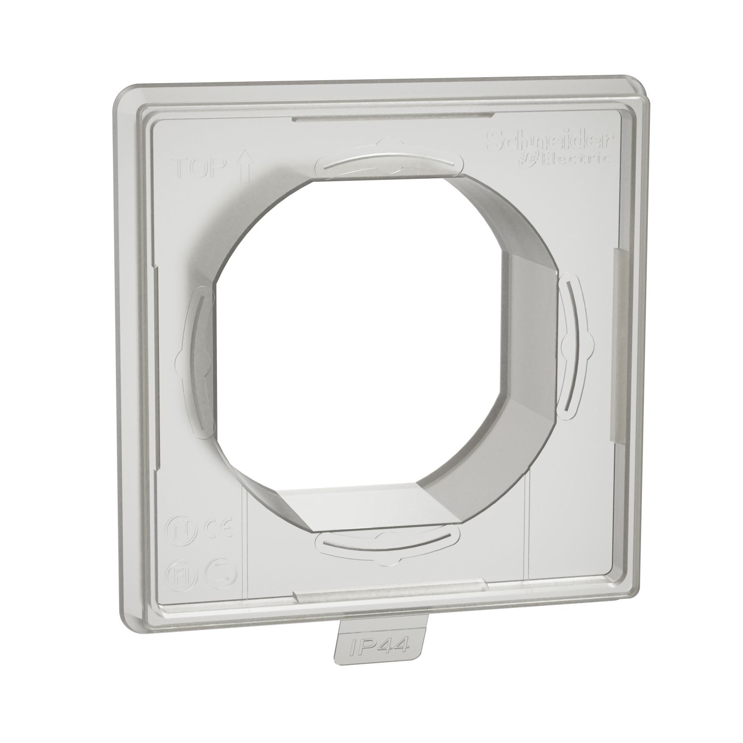 Elso WDE002470 Dichtungsflansch 1-fach für IP44, Exxact, transparent
