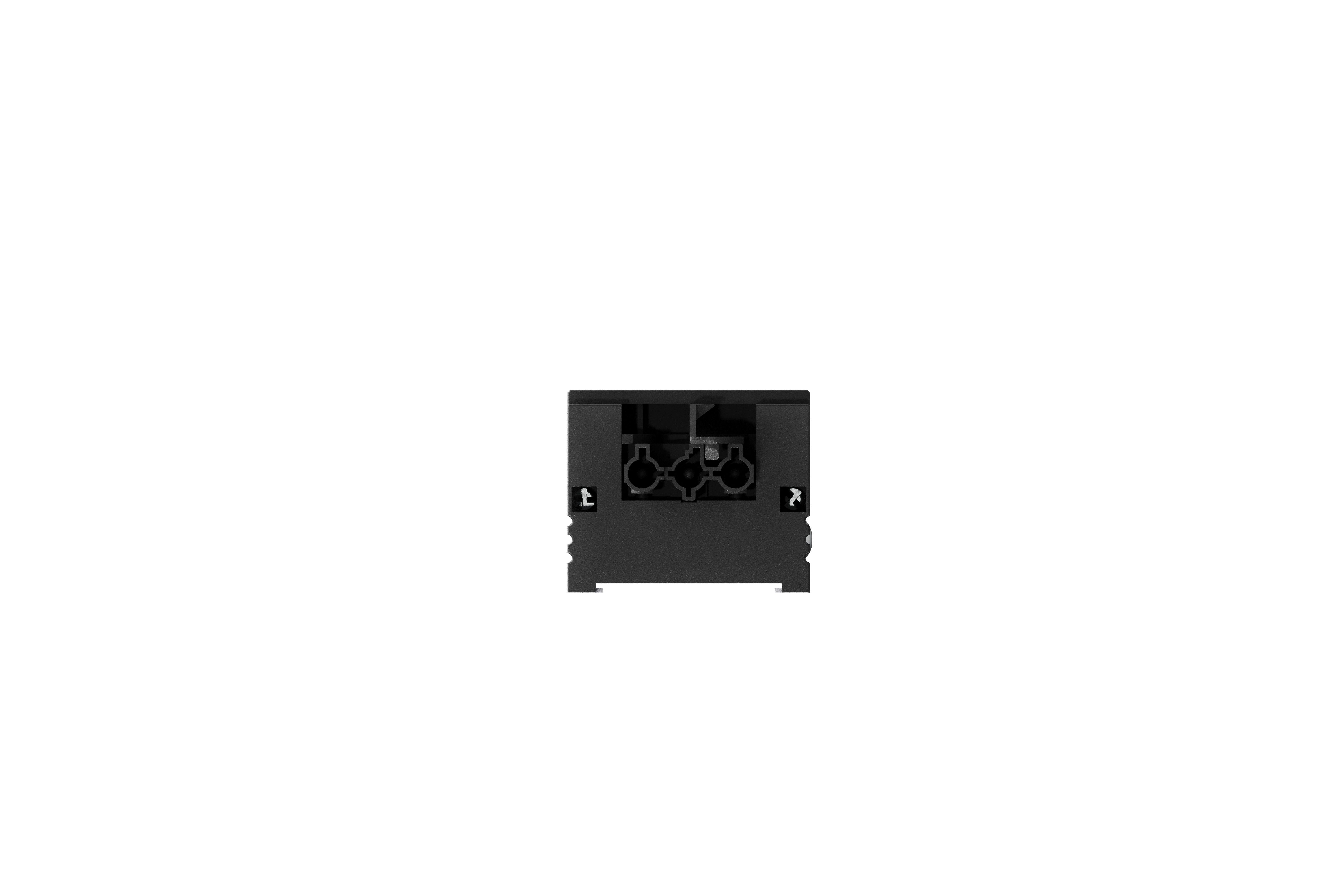 Bachmann BM0022274 Modular Steckdosenleiste STEP ALU, 2x Schutzkontaktsteckdose, 1x USB C/C 45 W, GST18, aluminium/schwarz