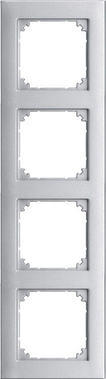 Merten 486460 Rahmen 4-fach, M-PLAN, aluminium