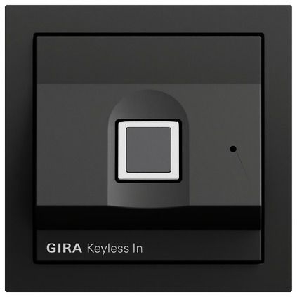Gira 261774 Gira Keyless In Fingerprint-Leseeinheit, System 70, schwarz matt (lackiert)
