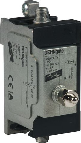 Dehn + Söhne 909703 Überspannungsableiter DEHNgate für 75 Ohm SAT- und BK-Anlagen