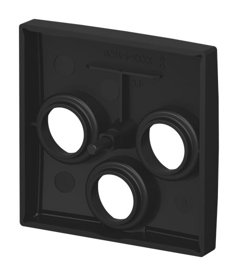 Busch-Jaeger 1743-03-915 Zentralscheibe als Abdeckung für Antennensteckdosen, Busch-balance SI, schwarz matt