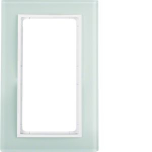 Berker 13096909 Glasrahmen mit großem Ausschnitt, B.7, polarweiß glänzend