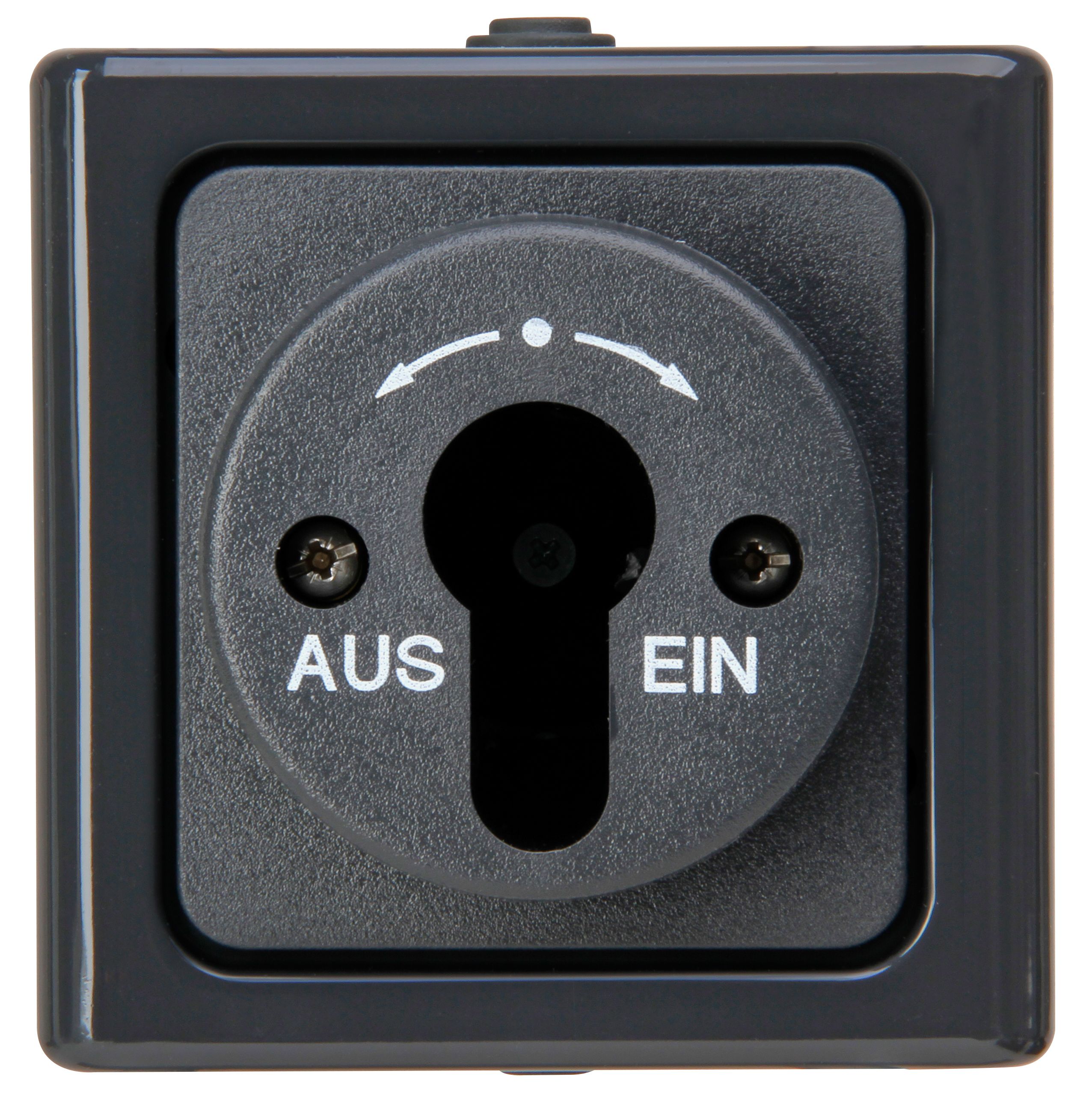 Kopp 561715001 Blue Elec. Gehäuse für Schlüssel-Schalter mit Aufdruck, 2-polig