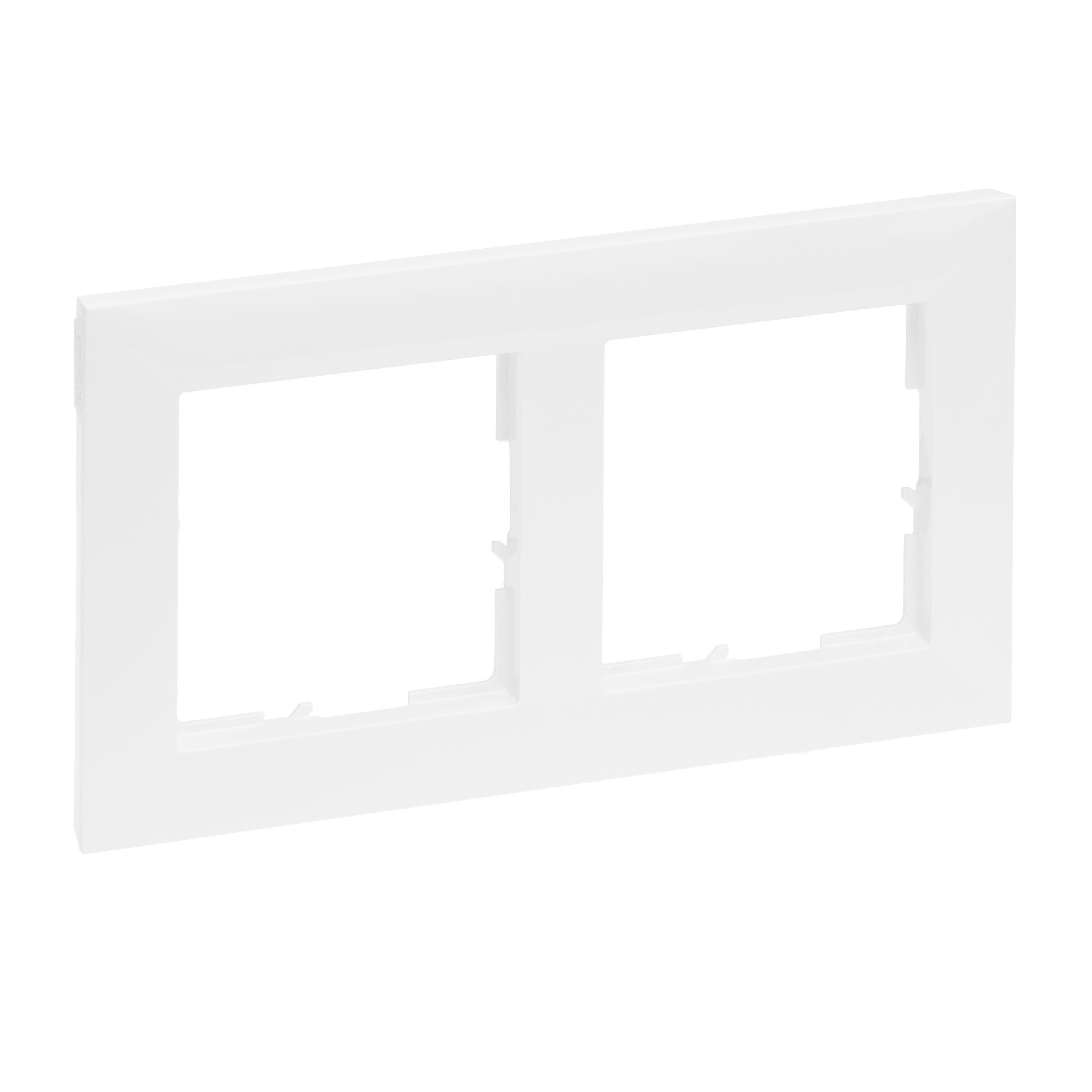 Legrand 765172 SEANO 2-fach Rahmen, Ultraweiß