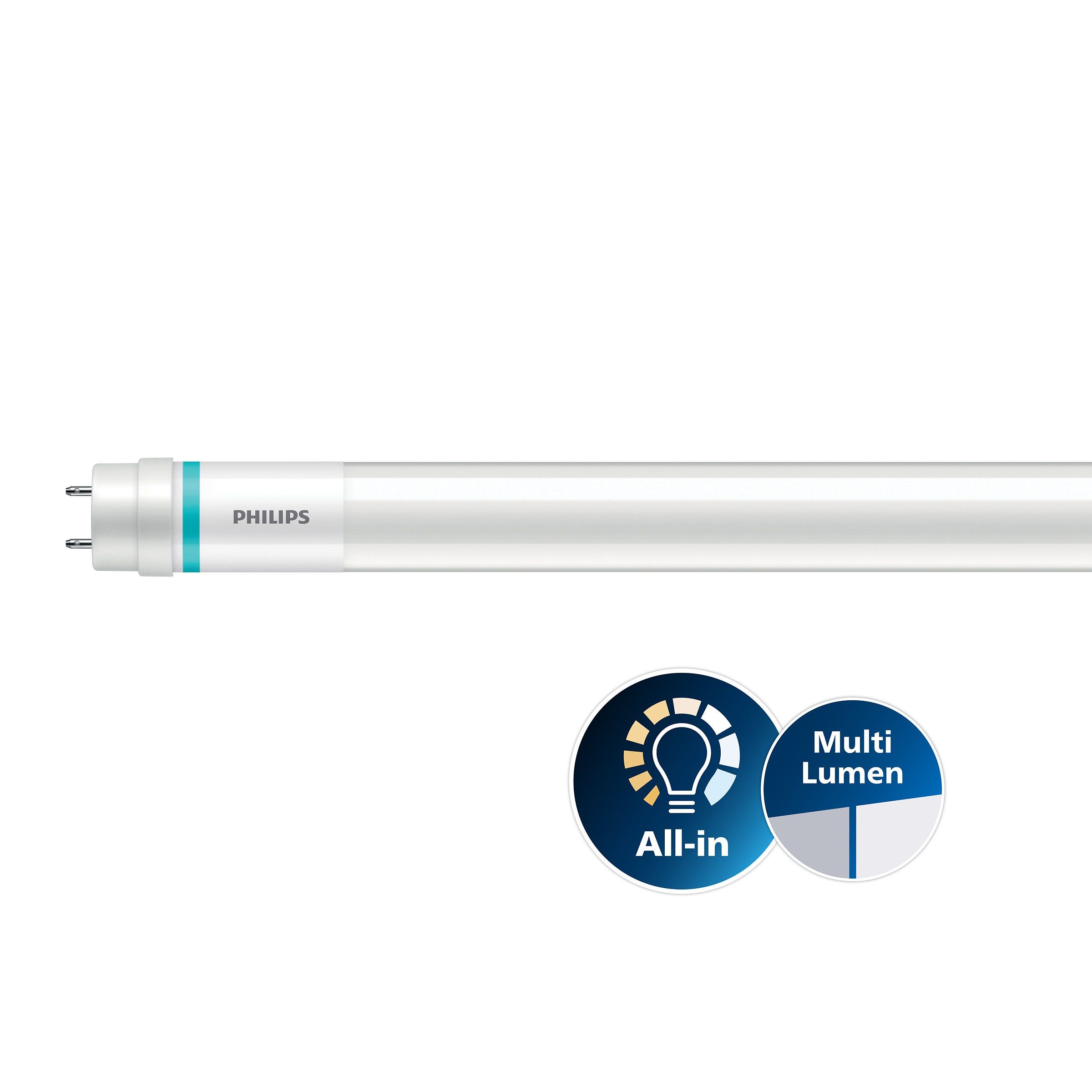 Philips 8721103139078 MASTER Value LEDtube T8 KVG/VVG, 220–240 V, 13,1–15,5 W, 3000 K, 2000–2300 lm, 148 lm/W, CRI 80, 190°, G13, nicht dimmbar