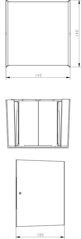 Deko-Light 731100 Wandaufbauleuchte, Arcturus II, 220-240V AC/50-60 Hz, 6 W, graphitgrau