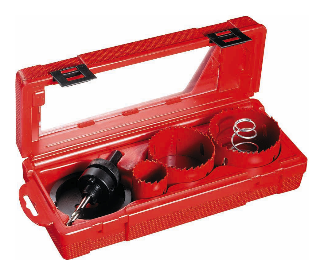 Cimco 20 7400 Lochsägen-Set Elektro-Top mit Randversenker HSS-Bi-Metall 35/65/75mm Ø