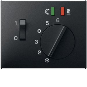 Berker 16727106 Fußbodentemperatur-Regler mit Zentralstück, K.1, anthrazit matt