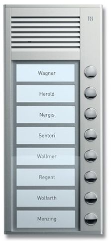 TCS PAK08-EN PAK Außenstation Aufputz für 8 WE