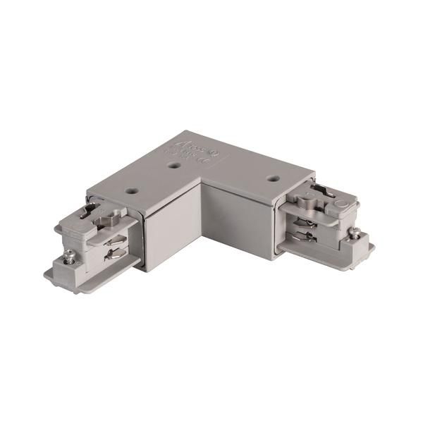 Brumberg 88126680 Eckverbinder 90° zu Stromschiene 88101-88104, Schutzleiter innen, silber