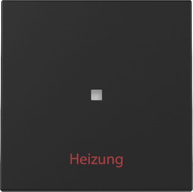Gira 3678005 Wippe Kontrollfenster mit "Heizung Ein/Aus", System 55, schwarz matt