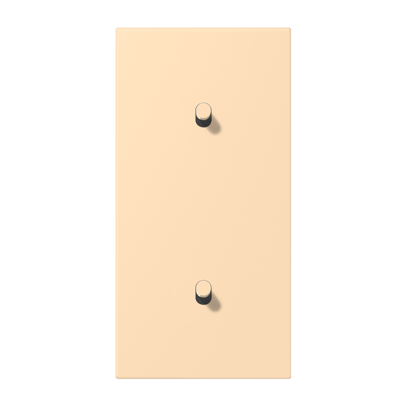 Jung LC12-20R0223 Abdeckung mit Kipphebel "Zylinder", 2 x 1 Kipphebel, senkrecht, ocre
