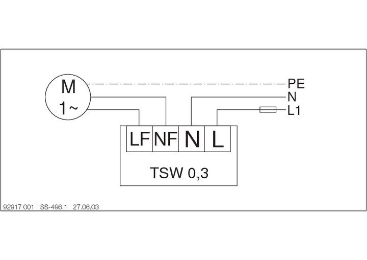 Helios TSW 0,3 Fünfstufen-Trafo-Drehzahlsteller