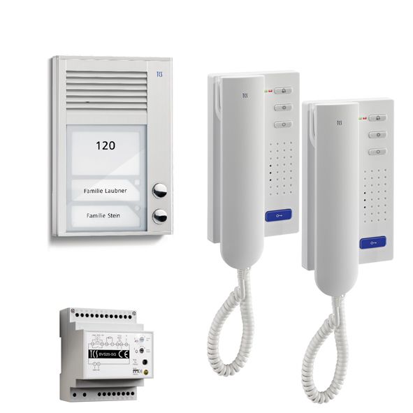 TCS PSC2120-0000 Sprechanlagen-Set Aufputz für 2 WE