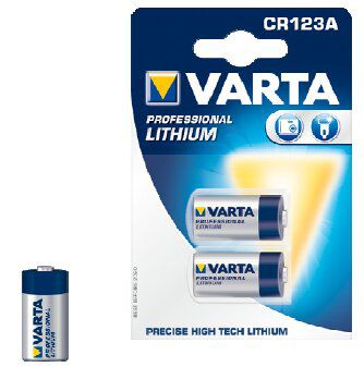 Varta Lithium Professional 3V-Foto-Block Batterie CR123A 1480mAh 2-Stück
