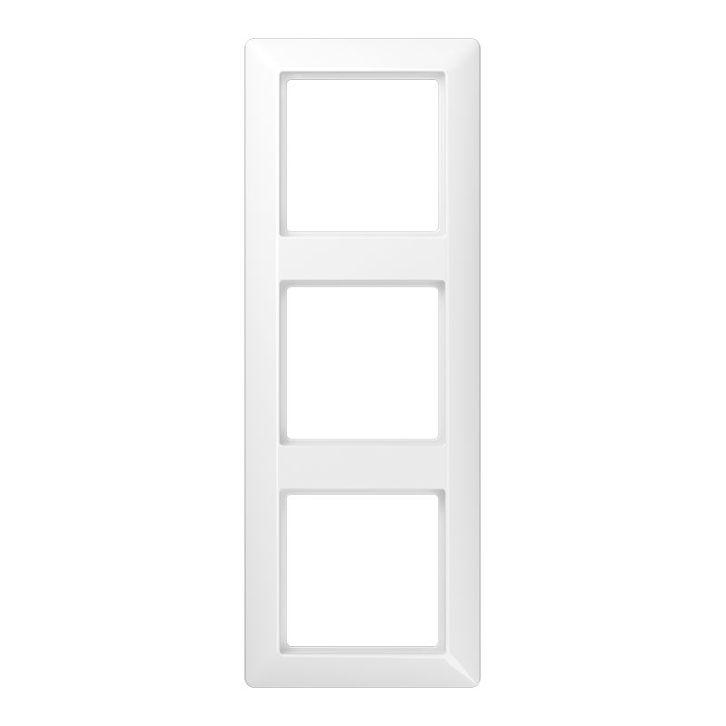 Jung SPAS583WW Rahmen 3-fach, senkrechte und waagerechte Montage, Duroplast antimikrobiell, AS 500, alpinweiß