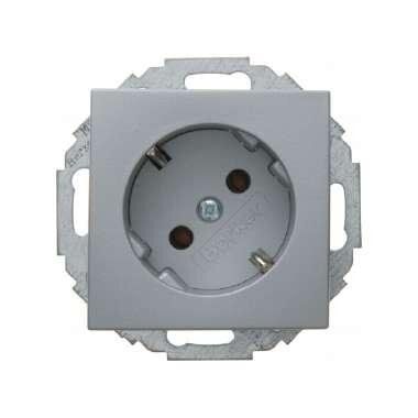 Berker 47271404 Schutzkontakt-Steckdose 45°, S.1/B.3/B.7, alu matt