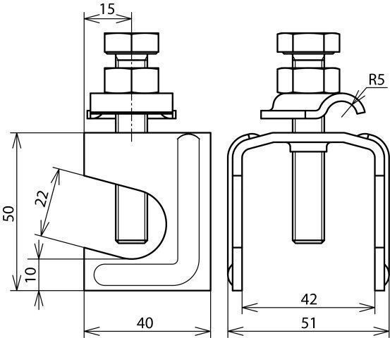 Dehn 308 035 Verbindungsklemme mit Klemmblock