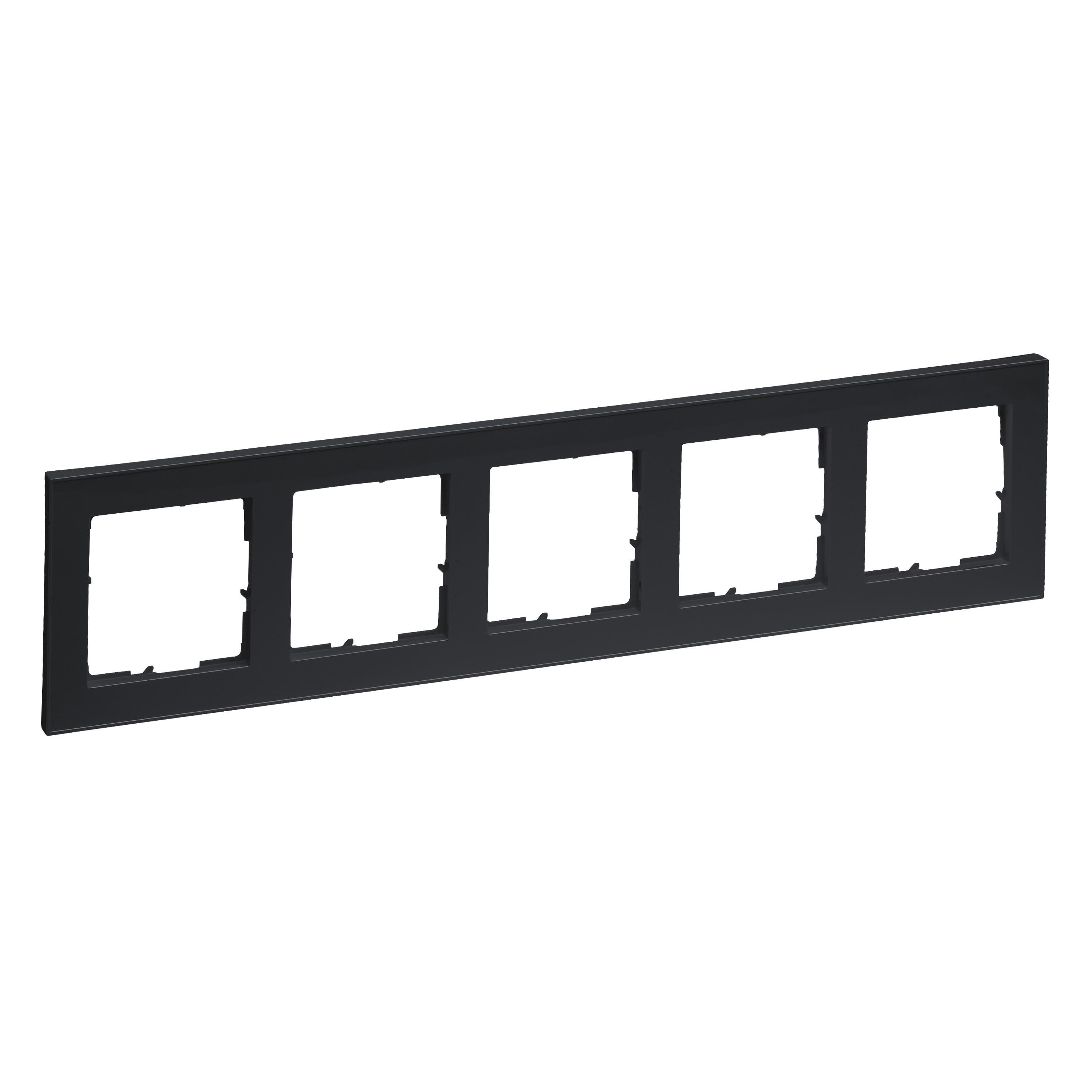 Legrand 765485 SEANO+ 5-fach Rahmen, anthrazit lackiert
