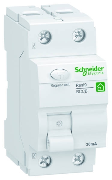 Schneider R9R22225 Fehlerstrom-Schutzschalter FI/RCD 1P+N, 25A, 30mA, Typ A