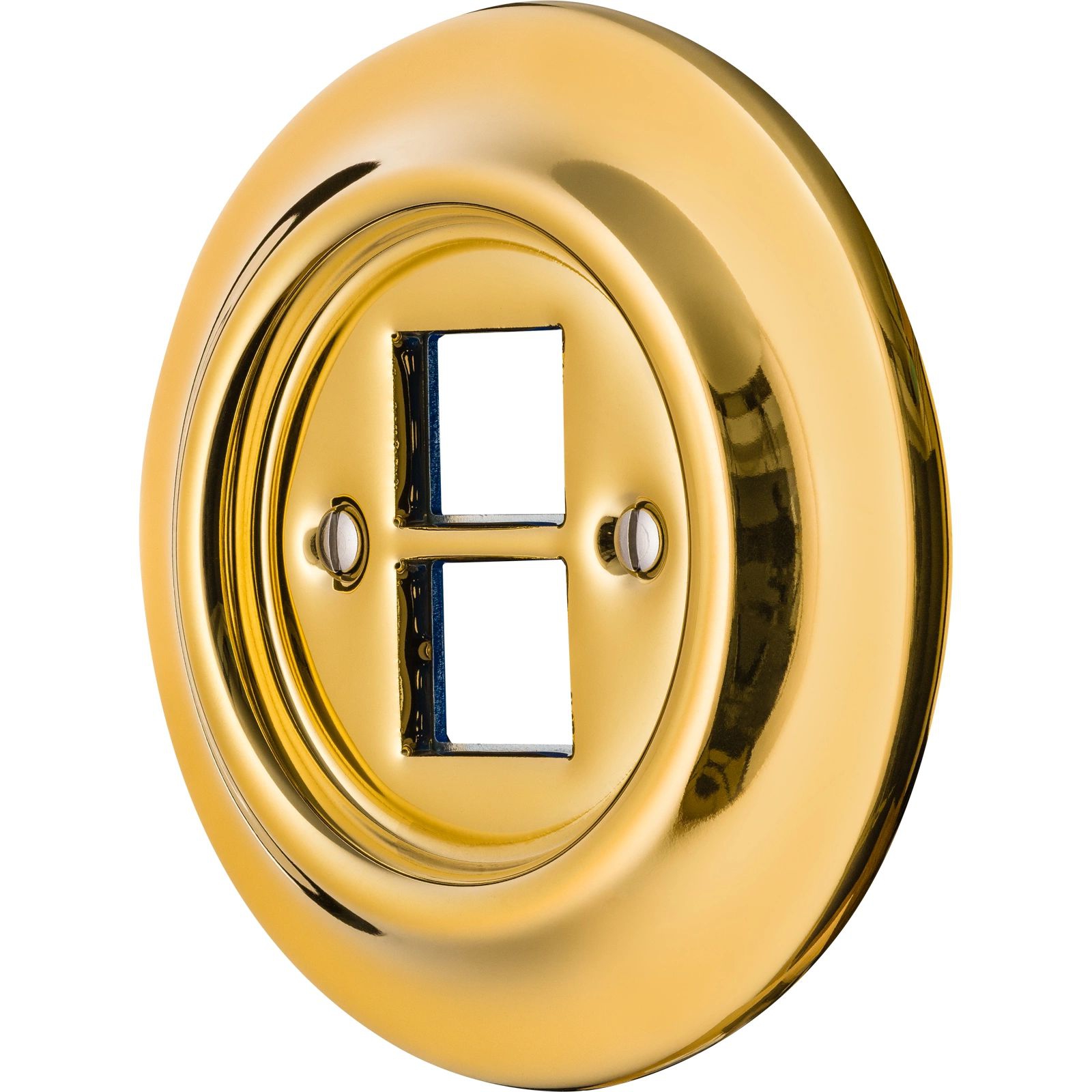 Katy Paty AURUM Porzellan-Abdeckung duo für Modular Jack / Cat 6A geschirmt