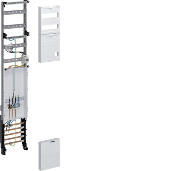 Hager ZH50D53ST Komplettfeld, universZ, 1350 × 250 mm, 3-Punkt, 1 Zählerplatz, 16 mm², mit Trennfunktion, verdrahtet