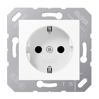 Jung CD 5120 BFWW Schutzkontakt-Steckdose für Klappdeckel