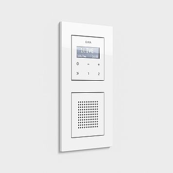 Gira 0213225 Abdeckrahmen 3-fach für flachen Einbau, Gira E2, reinweiß seidenmatt
