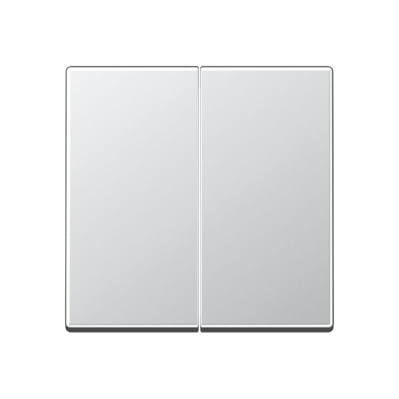 Jung A102AL Wippe für Taster 2-fach, Duroplast lackiert, F10, Serie A, aluminium