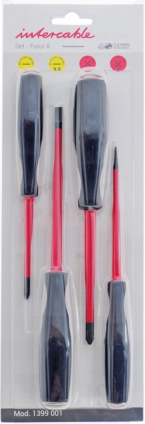 Intercable 101702 Schraubendreher-Set, Schlitz/Kreuz