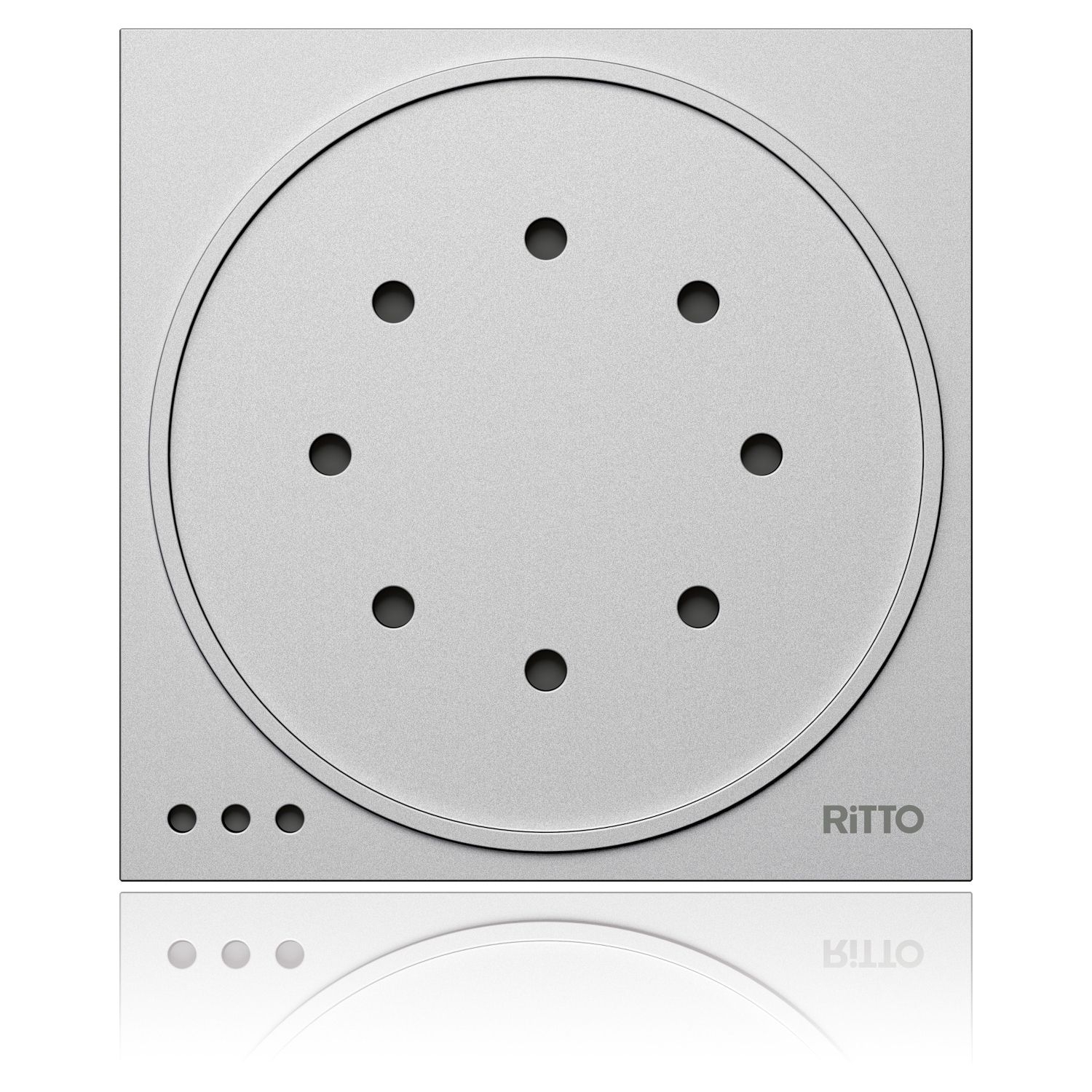 Ritto 1875920 Portier Türsprechmodul ohne Lichttaste, silber