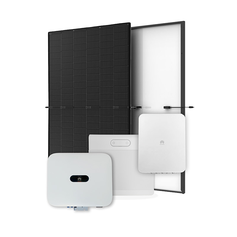 Huawei E24-PV-SET1-JHH-15-BACKUP-FB PV-Anlage 6.9 kWp mit Speicher 7 kWh und SmartGuard (Jolywood Glas-Glas FullBlack Solarmodul 460 Wp)