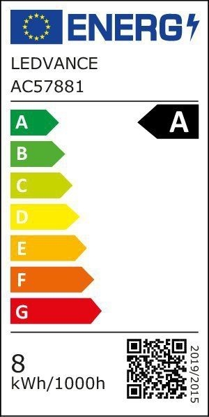 Ledvance 4099854236655 LED CLASSIC A ENERGY EFFICIENCY A S, 300 °, 7,2 W, 827, 1521 Im, E27, nicht dimmbar